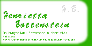 henrietta bottenstein business card